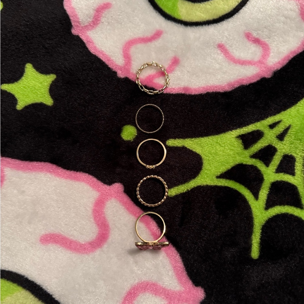 american eagle ring set